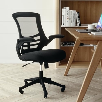 Ergonomic Mesh Desk Chair Adjustable Height Flip-Up Armrests