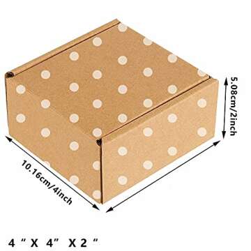 25 Pack Small Shipping Boxes for Business, Corrugated Small Cardboard Boxes for Shipping, Recyclable...