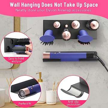 MyLifeUNIT Dyson Airwrap Storage Holder - Metal Organizer
