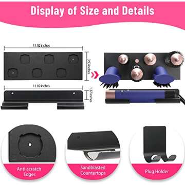 MyLifeUNIT Dyson Airwrap Storage Holder - Metal Organizer