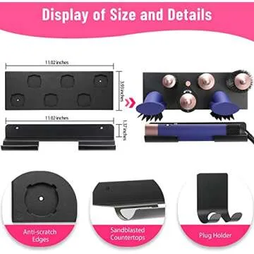 MyLifeUNIT Dyson Airwrap Storage Holder - Metal Organizer