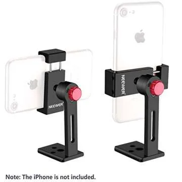 Neewer Metal Cellphone Holder for Tripods and Mounts