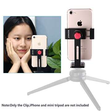 Neewer Metal Cellphone Holder for Tripods and Mounts