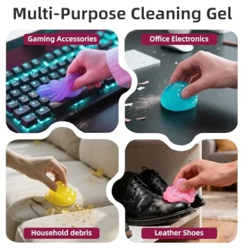 Car Cleaning Gel 4Pack - Dust Remover for Interior Cleaning