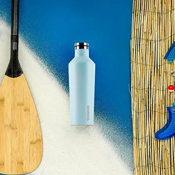 Corkcicle Canteen Waterman Collection-Water Bottle & Thermos-Triple Insulated Shatterproof Stainless Steel, Waterman Pink, 25 oz