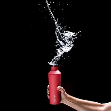 Corkcicle Canteen Waterman Collection-Water Bottle & Thermos-Triple Insulated Shatterproof Stainless Steel, Waterman Pink, 25 oz