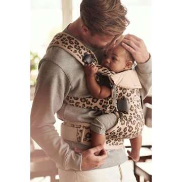 BabyBjörn Baby Carrier One - Cotton Beige/Leopard Style