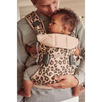 BabyBjörn Baby Carrier One - Cotton Beige/Leopard Style