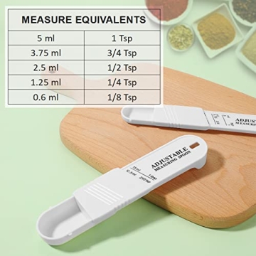 Adjustable 6 Pcs Measuring Spoon Set for Every Kitchen