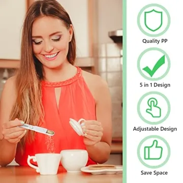 Adjustable 6 Pcs Measuring Spoon Set for Every Kitchen