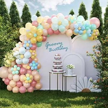 158Pcs Daisy Balloon Garland Kit for Perfect Parties