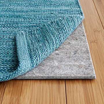 RUGPADUSA - Basics - 5'x8' - 1/4" Thick - Felt + Rubber - Non-Slip Rug Pad - Cushioning Felt for Add...
