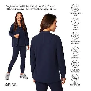 FIGS Bellery Women's Scrub Jacket - Ultimate Comfort & Style