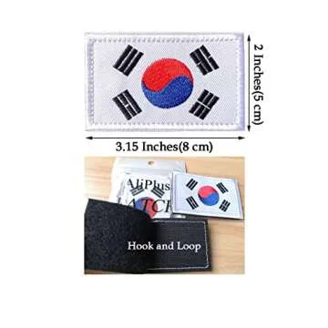 AliPlus South Korea Flag Patches for Tactical Gear