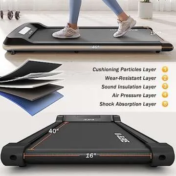 Versatile 2 in 1 Treadmill Walking Pad for Home & Office