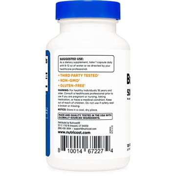 Nutricost Burdock Root 500mg Capsules - Vegetarian & Gluten Free