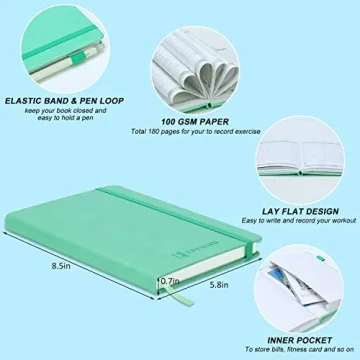 Durable 6-Month Fitness Journal | EPEWIZD Workout Planner