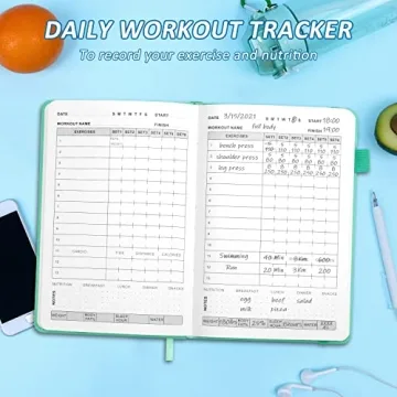 Durable 6-Month Fitness Journal | EPEWIZD Workout Planner