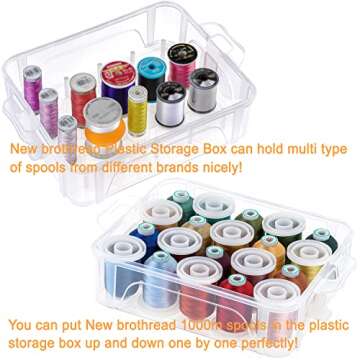 New brothread 40 Brother Colors 500m Thread Set with Box