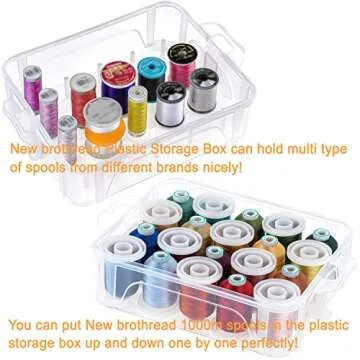 New brothread 40 Brother Colors 500m Thread Set with Box