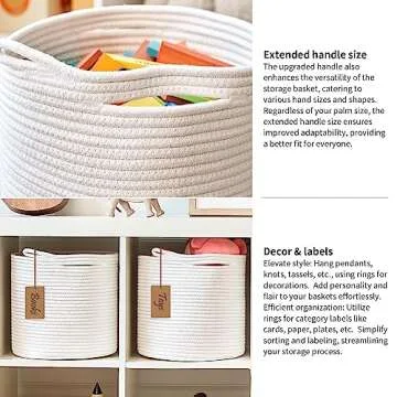 R RUNKA Storage Cube Bins - 3 Pack for Organizing
