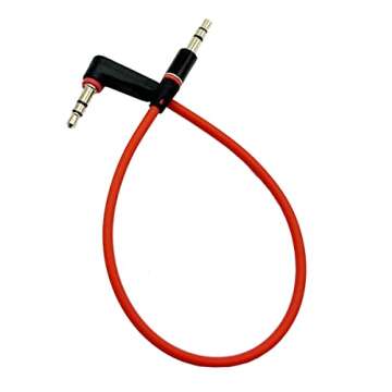 Seadream 2Pack 8inch 3.5mm Right Angle Audio Cable