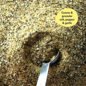 Spiceology - Salt Pepper Garlic - SPG - Use On: Steak, Chicken, Hamburgers, Brisket, Turkey, Stew - BBQ Rub - Seasoned Salt - Spices and Seasonings - Grill Seasoning