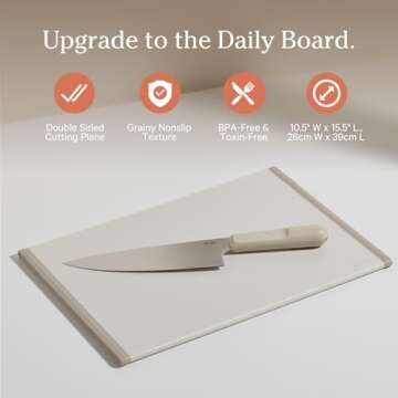 Our Place Daily Board - Eco-Friendly Double-Sided Cutting Board for Sustainable Cooking