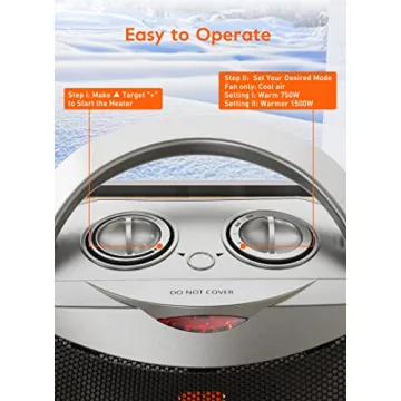 GiveBest Portable Electric Space Heater for Home and Office Warmth