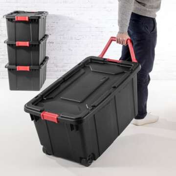 Durable Sterilite Industrial Tote Set for Effective Storage