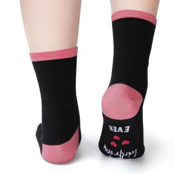 Birthday Gifts For Women,Valentines Socks Gifts For Her,Best Girlfriend Ever Socks Novelty Funny Socks,Unique Gifts Idea