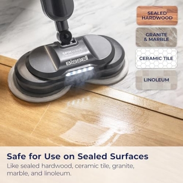 BISSELL SpinWave SmartSteam Scrubbing Mop for Easy Cleaning