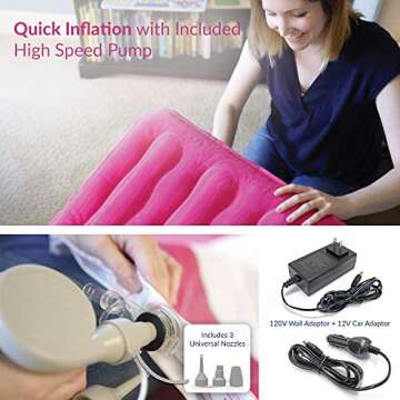 EnerPlex Inflatable Travel Bed for Kids and Toddlers