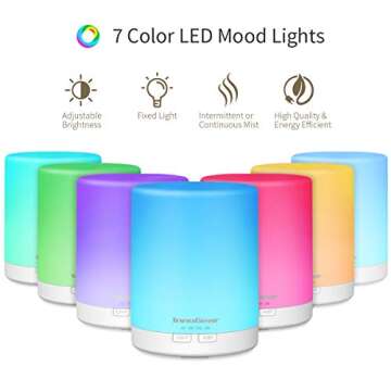 InnoGear 300ml Essential Oil Diffuser with Nightlight and Timer