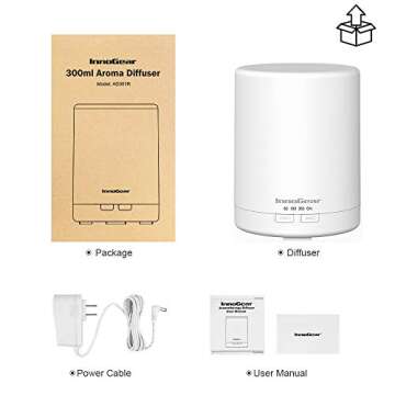 InnoGear 300ml Essential Oil Diffuser with Nightlight and Timer