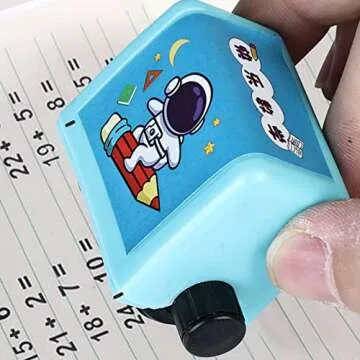 YINGK YK 4 Pcs Smart Math Roller Stamp, Stamp for Addition Subtraction Multiplication Division, and Practice Within 100 (4PCS)