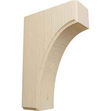 Stylishly Durable Ekena Millwork Clarksville Wood Brackets for Home Decor Support