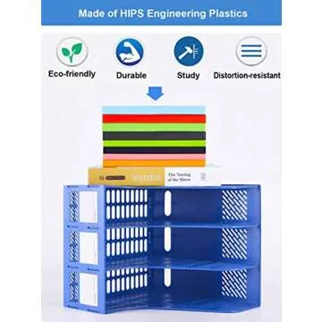 Leven Magazine File Holder Desk Organizer for Office Storage