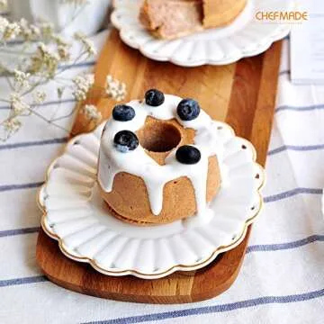 CHEFMADE Mini Angel Food Pan Set for Baking Delights