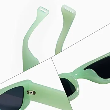 Stylish VANLINKER Retro Rectangle Sunglasses with UV400 Protection