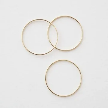 Honeycat Super Skinny Stacking Rings Set - Minimalist Jewelry