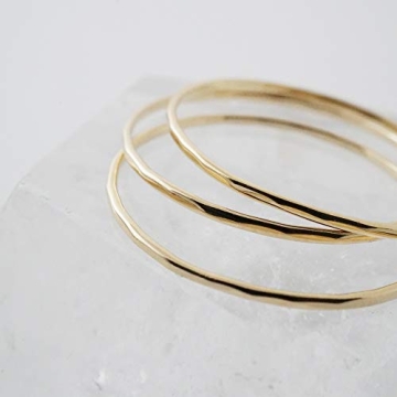 Honeycat Super Skinny Stacking Rings Set - Minimalist Jewelry