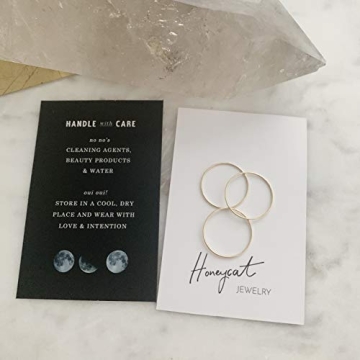 Honeycat Super Skinny Stacking Rings Set - Minimalist Jewelry