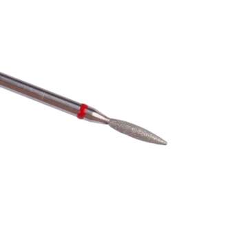 MZCMSL Flame Cuticle Drill Bit Set with Case, 6pcs Pro Diamond Nail Bits for Nail Salon Manicure