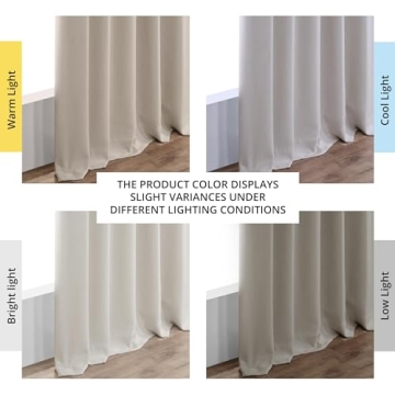 Stylish Faux Linen Room Darkening Curtains Perfect for Any Room