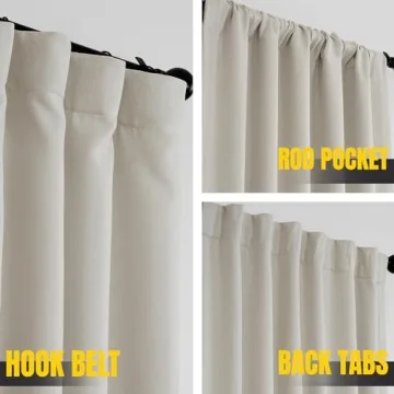 Stylish Faux Linen Room Darkening Curtains Perfect for Any Room