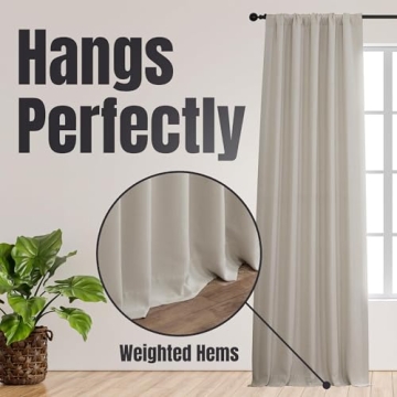 Stylish Faux Linen Room Darkening Curtains Perfect for Any Room