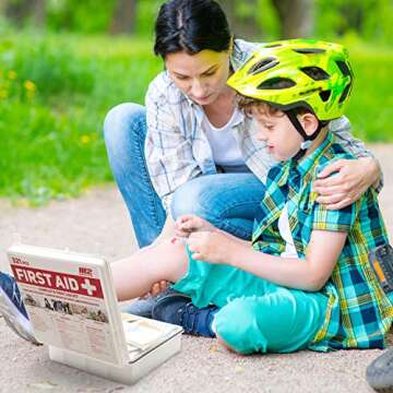 M2 BASICS 321 Piece First Aid Kit for Home and Travel