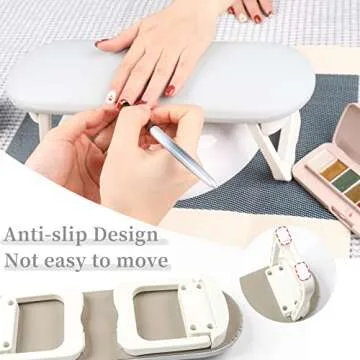 Nail Arm Rest Cushion, Professional Adjustable Nail Hand Rest Stand Arm Rest for Acrylic Nails Cushi...