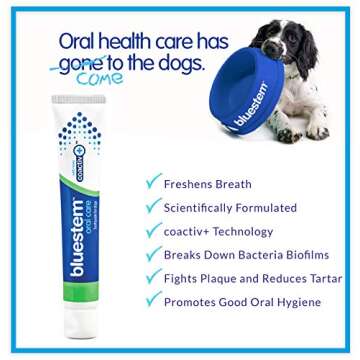 Dog Toothbrush and Toothpaste : Vanilla Mint Flavor Tooth Paste with Tooth Brush for Dogs. Teeth Brushing Cleaner Pet Breath Freshener Oral Care Dental Cleaning Kit. Tartar & Plaque Remover Brushes